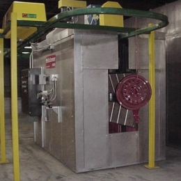 Wheel curing oven